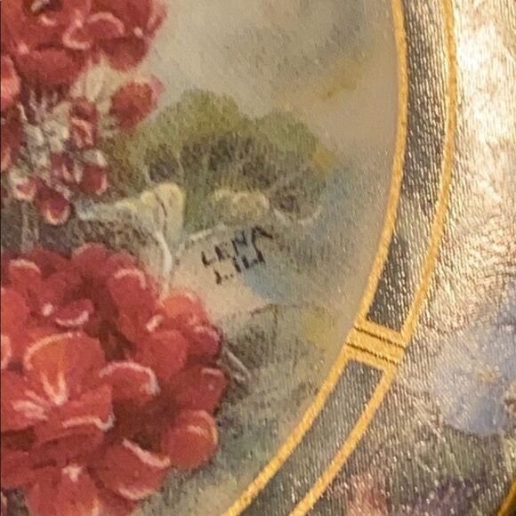 The Bradford Exchange Lena Liu hummingbird Mini Floral Numbered & Signed Plates - Picture 5 of 16